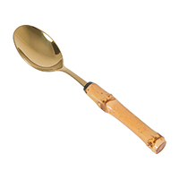 Set Colher de Chá Bambu Gold