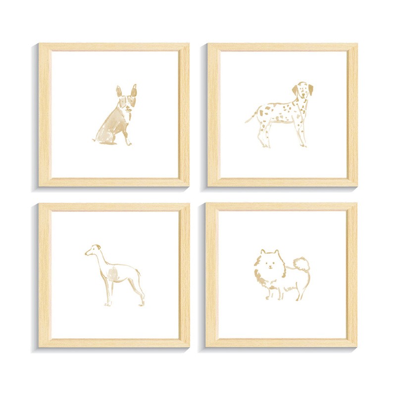 Set Quadros Dogs