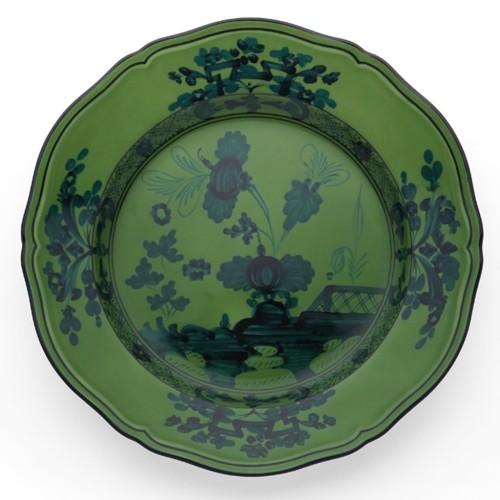 Set 6 Pratos de P�o Oriente Italiano Malachite