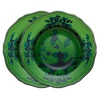 Set Pratos Massa Oriente Italiano Malachite