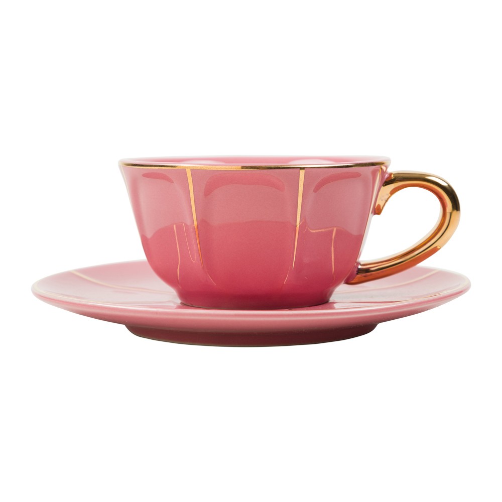 Xícara de Chá Rosa Vintage | Theodora Home