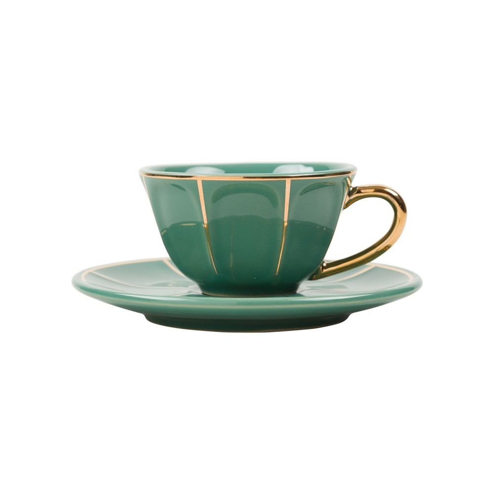 Xícara de Café Verde Vintage | Theodora Home