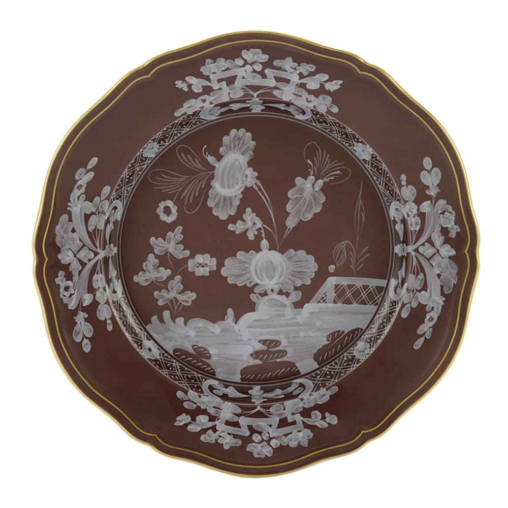 Prato Raso Oriente Italiano Castagna | Theodora Home