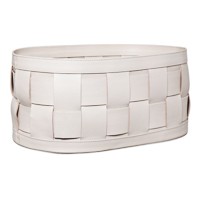 Cesto Oval Tressê Off White