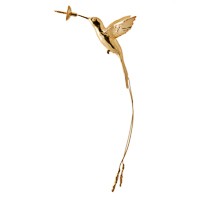 Escultura Beija Flor Cauda Longa