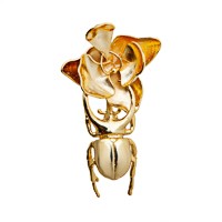 Escultura Escaravelho com Flor