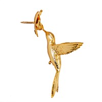 Escultura Beija flor Orquídea